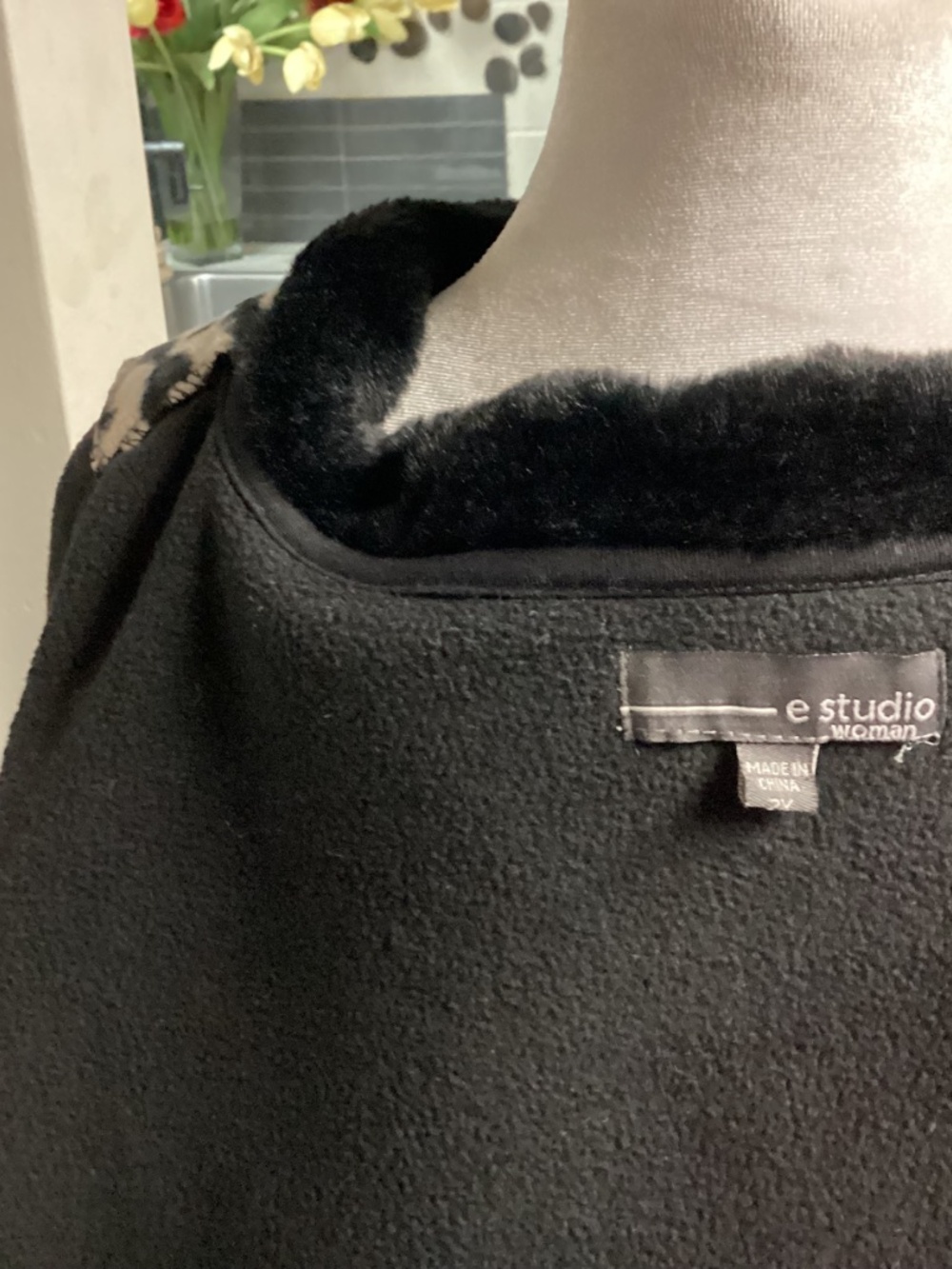 Karl Lagerfeld WOOLblend dark leopard coat, very unique, gorgeous Paris medium - Picture 9 of 12
